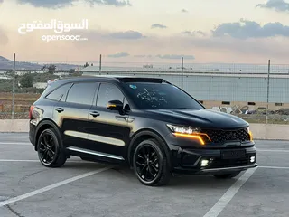  8 كايا سورينتو 2022/فل الفل  فتحة سقف بانوراما  2x4 ///240Hp بنزين + كهرباء  ( Haybrid) 1600cc