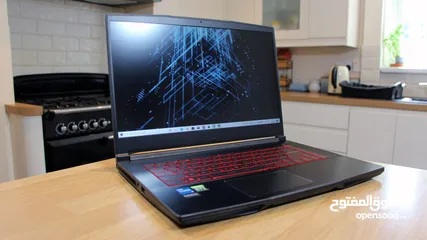  12 لابتوب گيمنگ msi كور i5 جيل عاشر كارت شاشة GTX 1650 رام 16 هارد 512