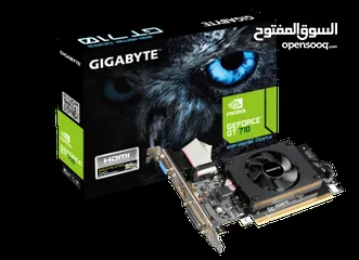  1 للبيع: كرت شاشة GIGABYTE GeForce GT 710 2GB GDDR3 - مثالي للأداء اليومي بسعر اقتصادي!