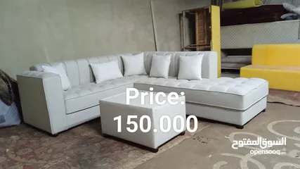  4 Sofa Set 6 Seater L Shape ( 3+2+1+1)