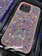  5 كفرات أيفون ستراس لاجهزة ايفون  كفرات ماركة SWAROVSKI