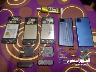  1 قطع غيار سامسونج ( A12 و m13 ) بحالة ممتازة