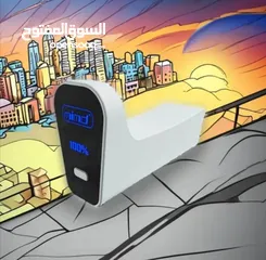  2 بـاور بـانك يـد بـلاستيشن 5 رفـيع. Type c لون ابيض مع شاشة ديجيتال