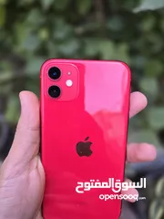  1 ايفون 11 للبيع  لون احمر ذاكرة 64g