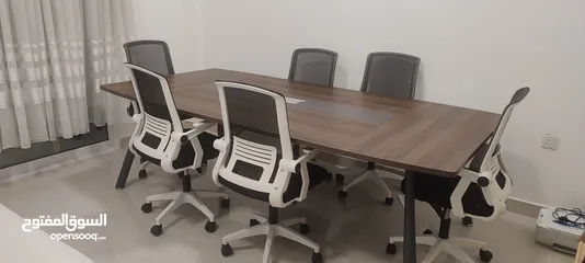  2 office table and chairs