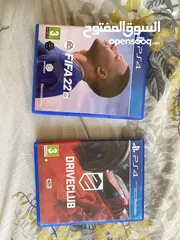  1 FIFA22:12دينار DRIVECLUB:10دنانير