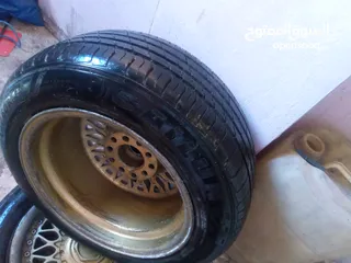  18 جنط  bbs  الماني اصلي .15 بحالة جيدة جدا . 5 براغي محير .... مع كوشوك نظيف