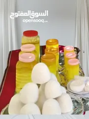  2 جميد كركي وسمن بلدي وجبنه بلديه
