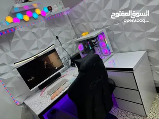  1 ميز pc  طاوله حاسبه ميز حاسبه خشب زاويه طاوله pc ميز حاسبة مستعمل في بغداد