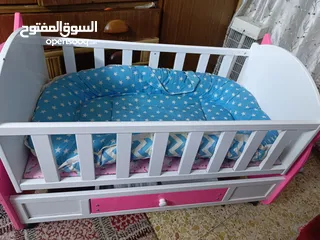  3 سرير اصفال هزاز كاروك للبيع