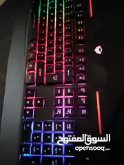  3 يشغل جميع الالعاب بجوده عاليه   pc gaming مع كيبورد و ماوس جيمنج بسعر حرق