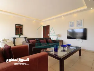  3 شقة مفروشة طابق اول في عبدون الشمالي مساحة الشقة 140 متر مربع
