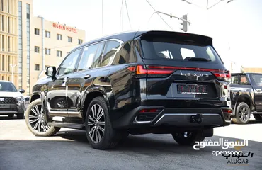  7 لكزس LX600 2024 وارد الوكيل عداد زيرو فاخرة لون اسود مميز
