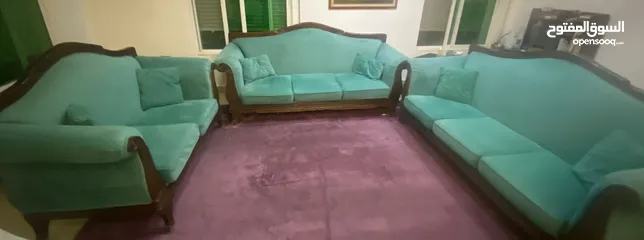  2 طقم كنب امريكي خشب زان