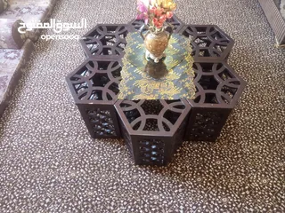  4 طاوله ارابيسك لغرف الضيوف خشب ثقيل حجم كبير