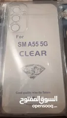  2 "NEW"Cover for SAMSUNG A55 5G  BUSINESS COVER (CLEAR"ENCLOSED"