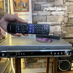  1 VHS-DVD panasonic DMR-ES35V مشغل فیدیو و سی دی باناسونیک نظام نسخ من شریط الی سی دی