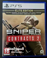  2 سيديات بلايستيشن 5 بحالة الوكالة العاب ممتازة  ghost ps5 sniper ps5 crash ps5 ......................
