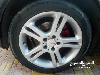  4 جنطات مرسيدس الفنجارد مع كوشوك شبه جديد  بيع او بدل