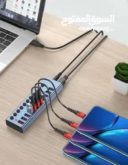  6 Hup usb شاحن وهاب لابتوب