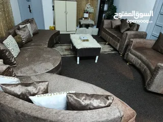  7 طقم كنب امريكي فخم وراقي لاصحاب الذوق الرفيع طقم عرايسي تفصيل وليس جاهز غمق المقعد متر الطقم فخم جدا