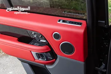  12 من الداخل  احمر اوتوبيوجرافي 2020 رنج روفر اعلى صنف فحص كامل  بحال الوكاله