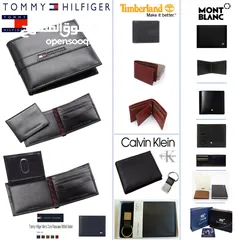  9 محفظة كالفين كلاين جلد طبيعي 100% Calvin Kleininc Mens - Black (شحن مجاني للبيت)