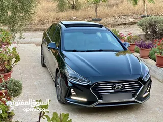  10 هونداي سوناتا موديل 2018 وارد الوكالة الاردنية مالك اول فحص كامل 7 جيد