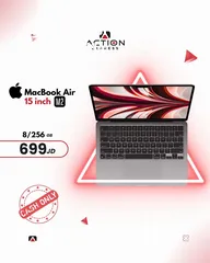  1 MACBOOK AIR M2  15INCH 8RAM 256GB