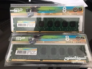  1 Silicon Power(SP) Ram DDR3 8GB 1333mhz رامات حبتين 8 غيغا