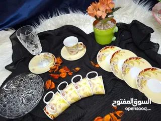  28 أطقم سفرة بورسلان ماركات عالمية .جديد. الوان متعددة وراقية