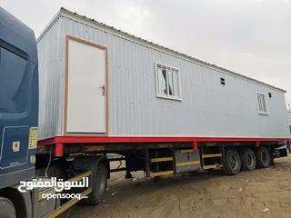  2 Office portacabins, portable toilet containers, storage containers, and shipping containers.