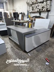  24 مكتب مدير +جانبية +ادراج +طاولة قهوة هديه والتوصيل مجاني متوفر عدة الوان وموديلات حسب الطلب
