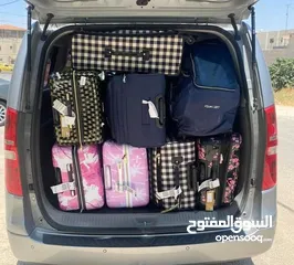 30 باصات حديثه للتوصيل 10 مقاعد مع السائق فقط توصيل لجميع انحاء المملكة  مطار الملكه علياء الجسر الملك