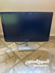  1 شاشة samsung /18.5 inch  تحكم بالبصمة / استعمال خفيف / مع ستاند ومدخل باور للشاشة