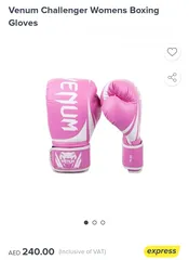  2 Venum Challenger Womens Boxing Gloves with ufc mma gloves