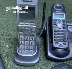  4 هواتف Panasonic ارضي وارد امريكا بحالة جيدة جدا