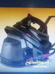  1 مكوا بخار من نوعيه ARIETE نضيف مش مستعمل جديد 2400W بوخذ لتر ماء اللون اسود وزهري