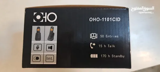  3 تلفون ارضي لاسلكي جديد  OHO-1101CID