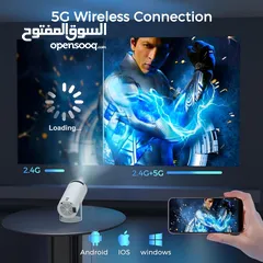  7 بروجيكتور عالي الدقة اندرويد ويندوز ابل وايفاي 5 جي Projector Universal HY300 4K Auto Keystone