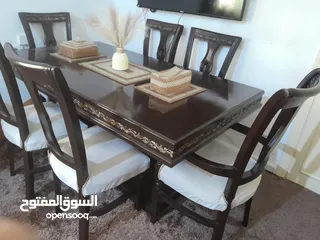  4 طاولة سفره 6 مقاعد