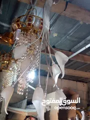  8 ثريات مستعمل بحاله ممتازه جدا