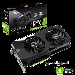  7 كرت شاشة Asus 1660 Super , 3060ti , 3070 , 3070ti , 3080 , MSI . gigabyte