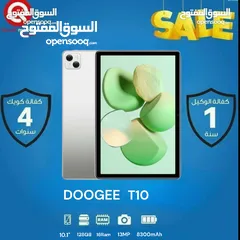  1 TAB DOOGEE T10 ( 128 GB ) / RAM 8 NEW /// تاب دوجي تي 10 ذاكرة 128 جيجا الجديد