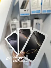  2 iPhone 16 pro 128GB    ‏NEW NO AVTIVE  جديد بالكرتونة وارد شرق اوسط  كفالة الوكيل estore