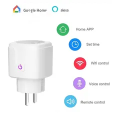  2 الفيشة الذكية Smart plug بقوة 10 امبير للتحكم في كل شي بشبكة واي فاي وبهاتفك مع امكانية التوقيت