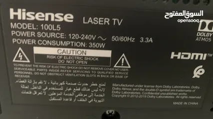  10 100” L5 LASER TV 4K HDR