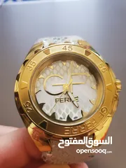  9 ساعة يد نسائية من جيانفرانكو فيري مطلية بالذهب ستانلس ستيل/Gianfranco Ferre Gold Plated