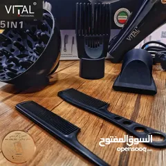 4 سشوار ماركة VITAL فيتال الايطالية 6000واط 5في1