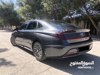  5 هيونداي سوناتا هايبرد 2020 فحص كامل ممشى قليل بحالة الوكالة للبيع بسعر مغري